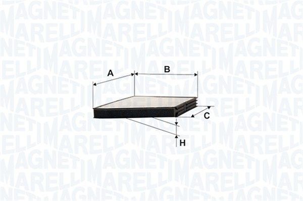 MAGNETI MARELLI Фильтр, воздух во внутренном пространстве 350203061250